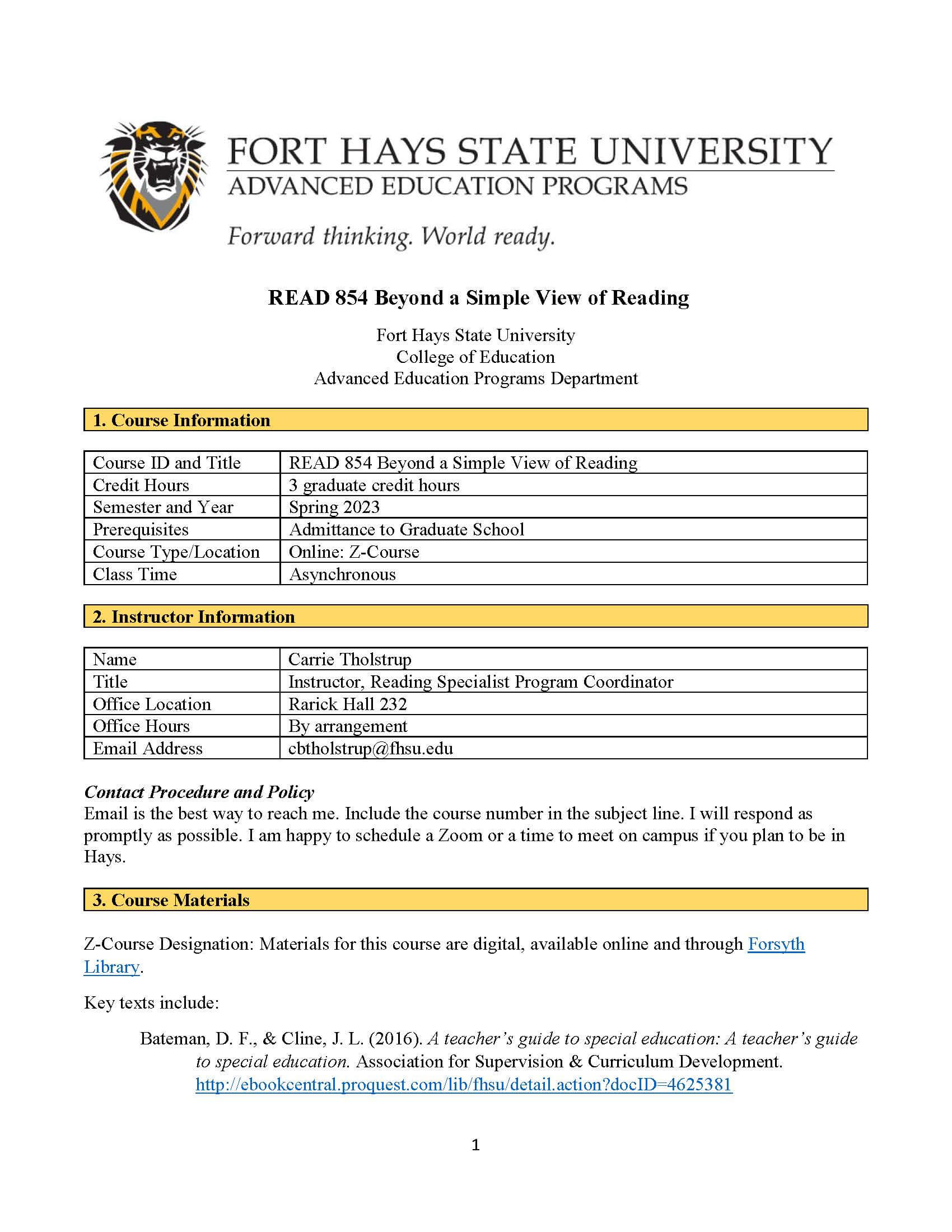 Example Syllabus 2