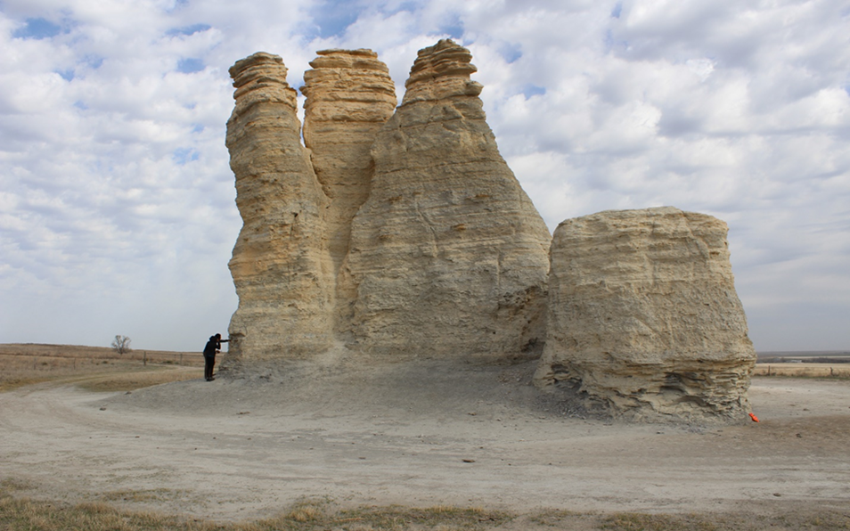 Outcrop of the Niobrara Formation, Gove County, KS