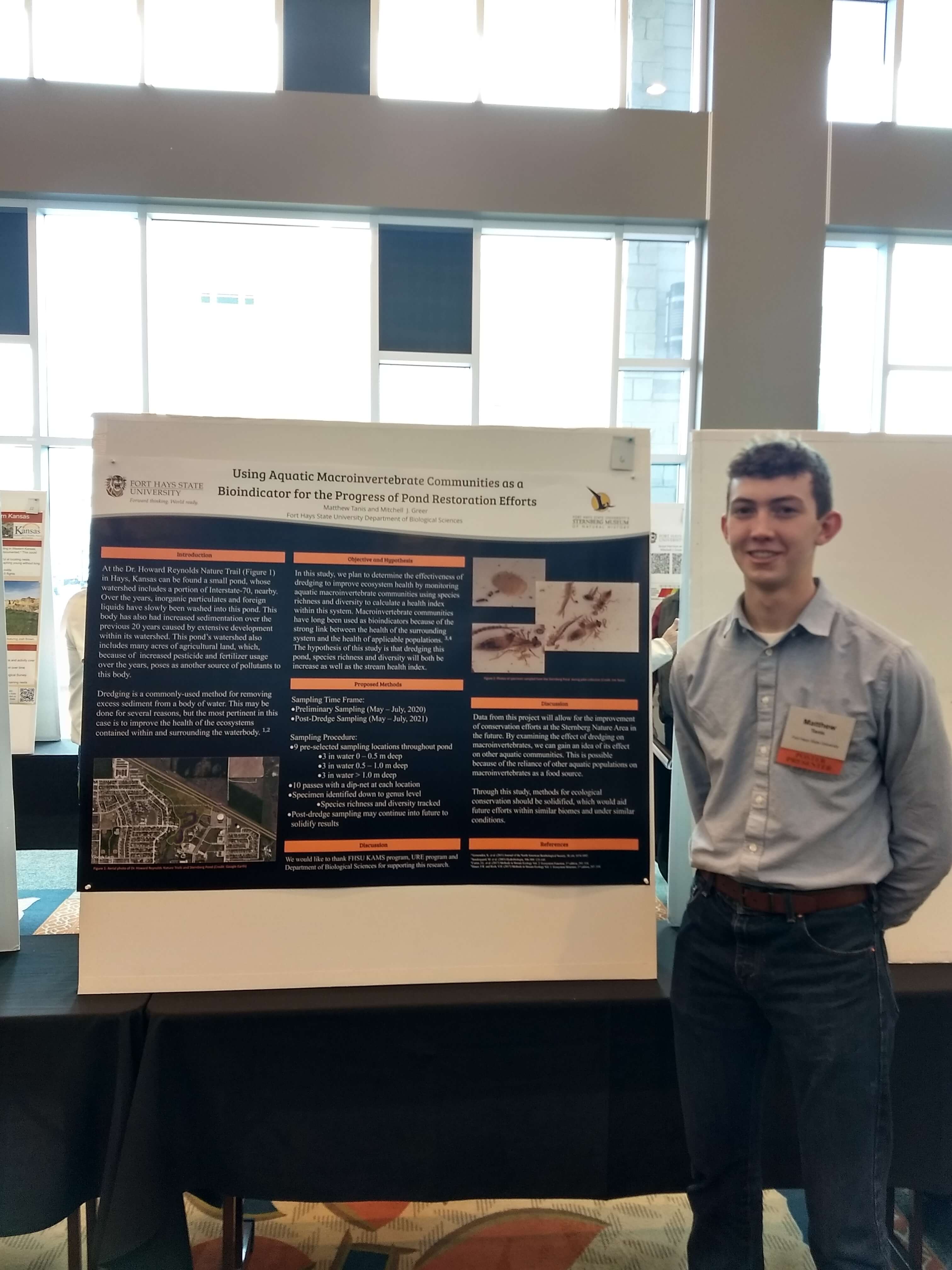 Tanis presents research at Kansas Natural Resources Conference Fort
