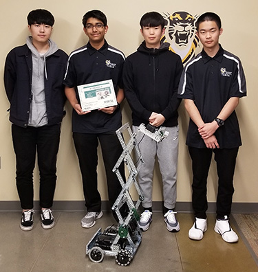 First place team in the Robotics Challenge.