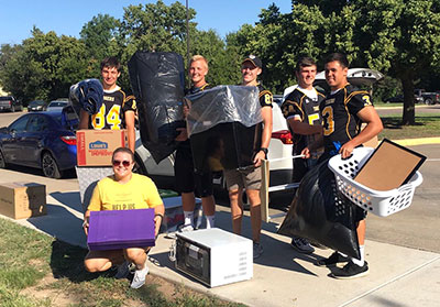 Move-in day football
