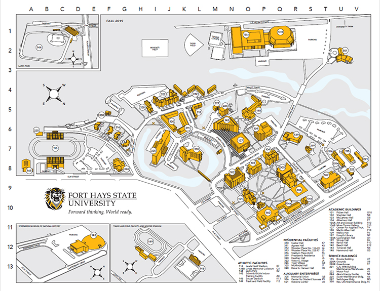 Fort Hays Campus Map Download FHSU Campus Map PDF   Fort Hays State University